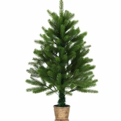 Tekojoulukuusi korilla, 90cm, vihreä
