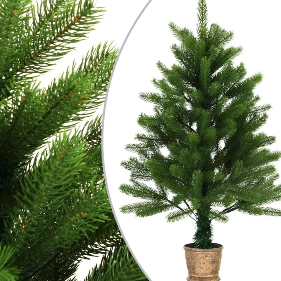 Tekojoulukuusi korilla, 90cm, vihreä