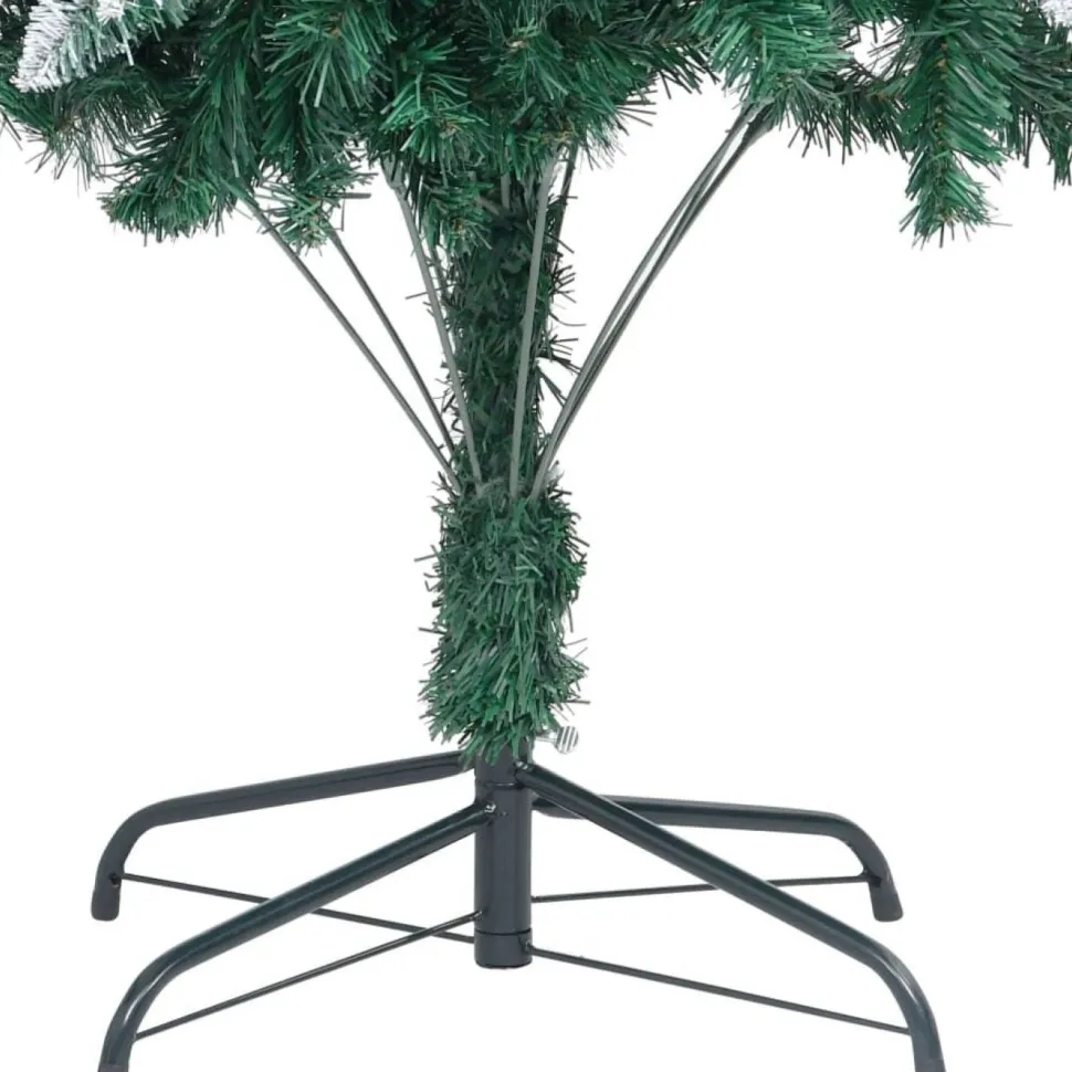 Tekojoulukuusi kävyillä ja valkoisella lumella, 240cm