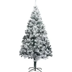 Tekojoulukuusi lumihuurteella, vihreä, 240cm, PVC