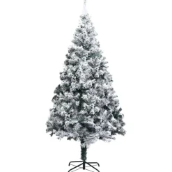 Tekojoulukuusi lumihuurteella, vihreä, 210cm, PVC