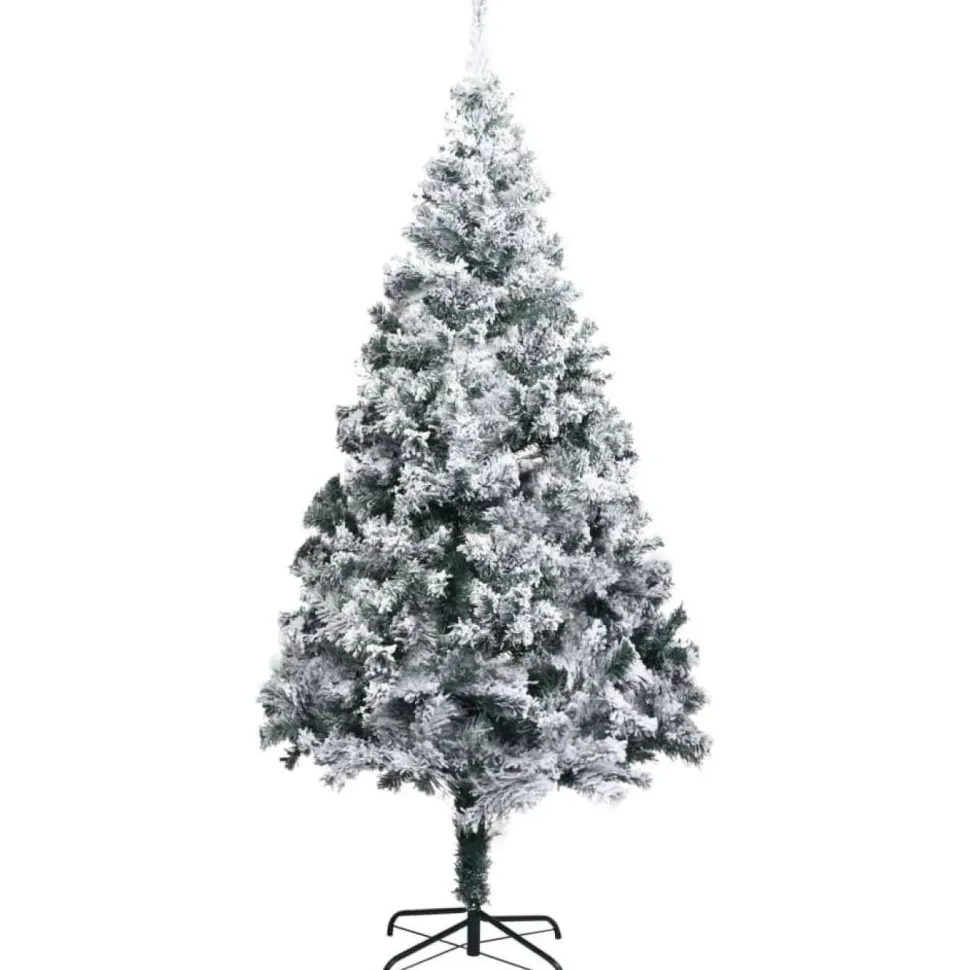 Tekojoulukuusi lumihuurteella, vihreä, 210cm, PVC