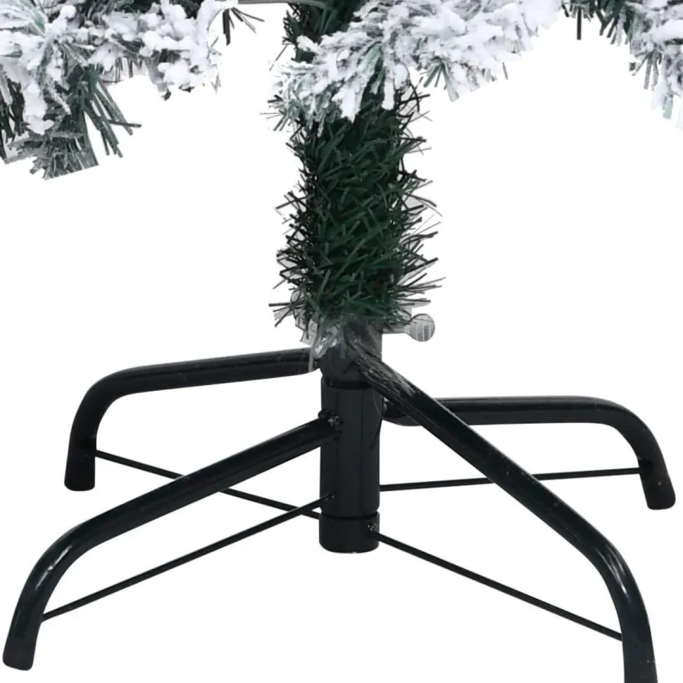 Tekojoulukuusi lumihuurteella, vihreä, 210cm, PVC