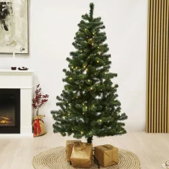 Tekojoulukuusi Nordic Winter Alex 140cm PVC LED-valoilla