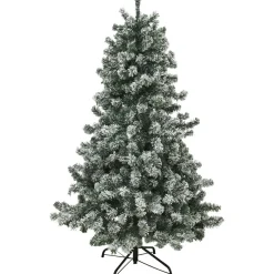 Tekojoulukuusi Nordic Winter Frost 180cm PVC LED-valoilla lumipeitteellä
