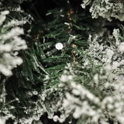 Tekojoulukuusi Nordic Winter Frost 180cm PVC LED-valoilla lumipeitteellä