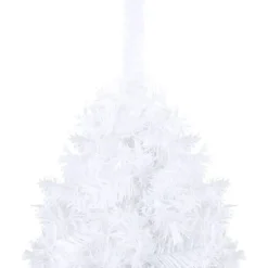 Tekojoulukuusi paksuilla oksilla, valkoinen, 150cm, PVC