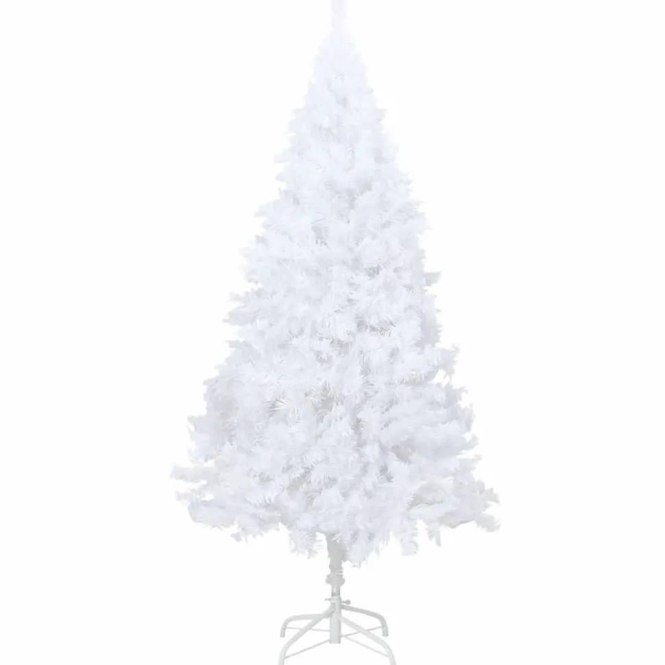 Tekojoulukuusi paksuilla oksilla, valkoinen, 240cm, PVC