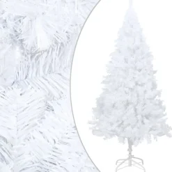 Tekojoulukuusi paksuilla oksilla, valkoinen, 240cm, PVC