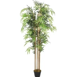 Tekokasvi bambupuu, 730 lehteä, 120 cm, vihreä