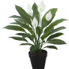 Tekokasvi Home4You SPATHE, K60 cm, musta ruukku, vihreä