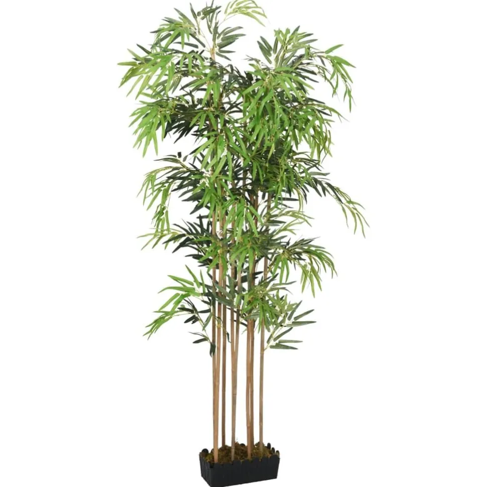 Tekokasvi bambupuu, 150 cm, 1095 lehteä, vihreä