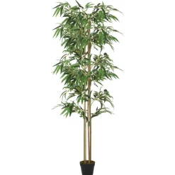 Tekokasvi bambupuu 180 cm, 1216 lehteä, vihreä