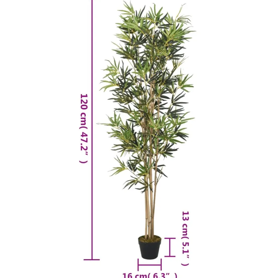 Tekokasvi bambupuu, 552 lehteä, 120 cm