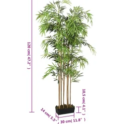 Tekokasvi bambupuu, 730 lehteä, 120 cm