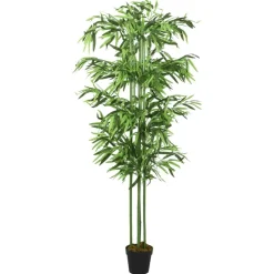 Tekokasvi bambupuu, 384 lehteä, 120 cm, vihreä