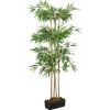 Tekokasvi bambupuu, 380 lehteä, 80 cm, vihreä