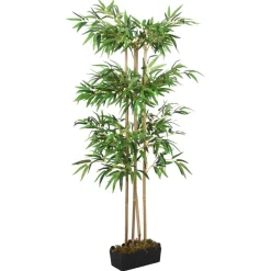 Tekokasvi bambupuu, 380 lehteä, 80 cm, vihreä