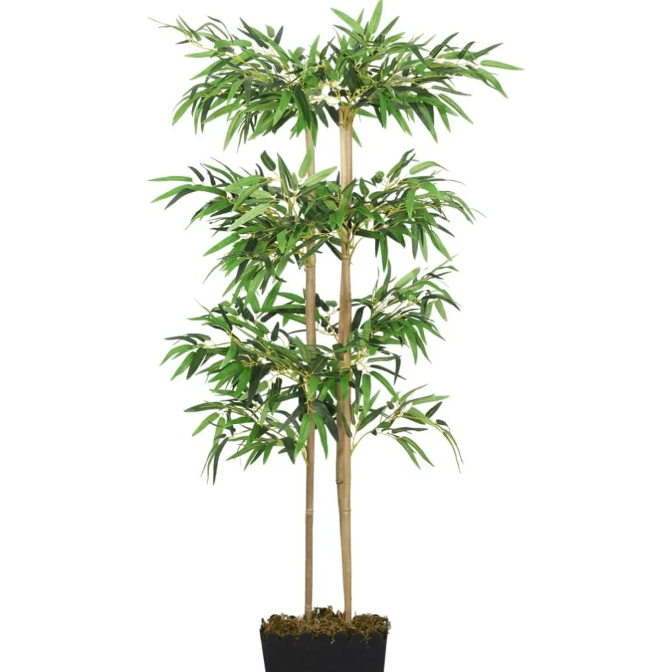 Tekokasvi bambupuu, 760 lehteä, 120 cm, vihreä