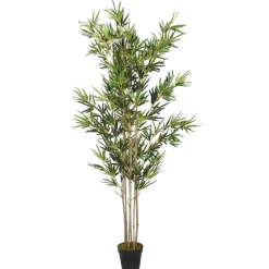 Tekokasvi bambupuu 1380 lehteä 200 cm vihreä