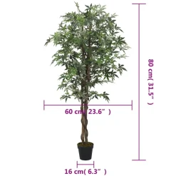 Tekokasvi vaahtera 224 lehteä 80 cm vihreä