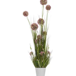 Tekokukka Home4You IN GARDEN K120 cm, violetti allium, ruohokasvi ruukulla