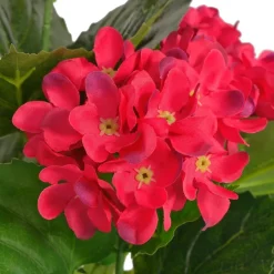 Tekokukka ruukulla hortensia 60 cm punainen
