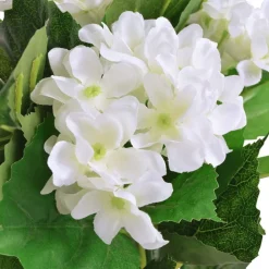 Tekokukka ruukulla hortensia 60 cm valkoinen