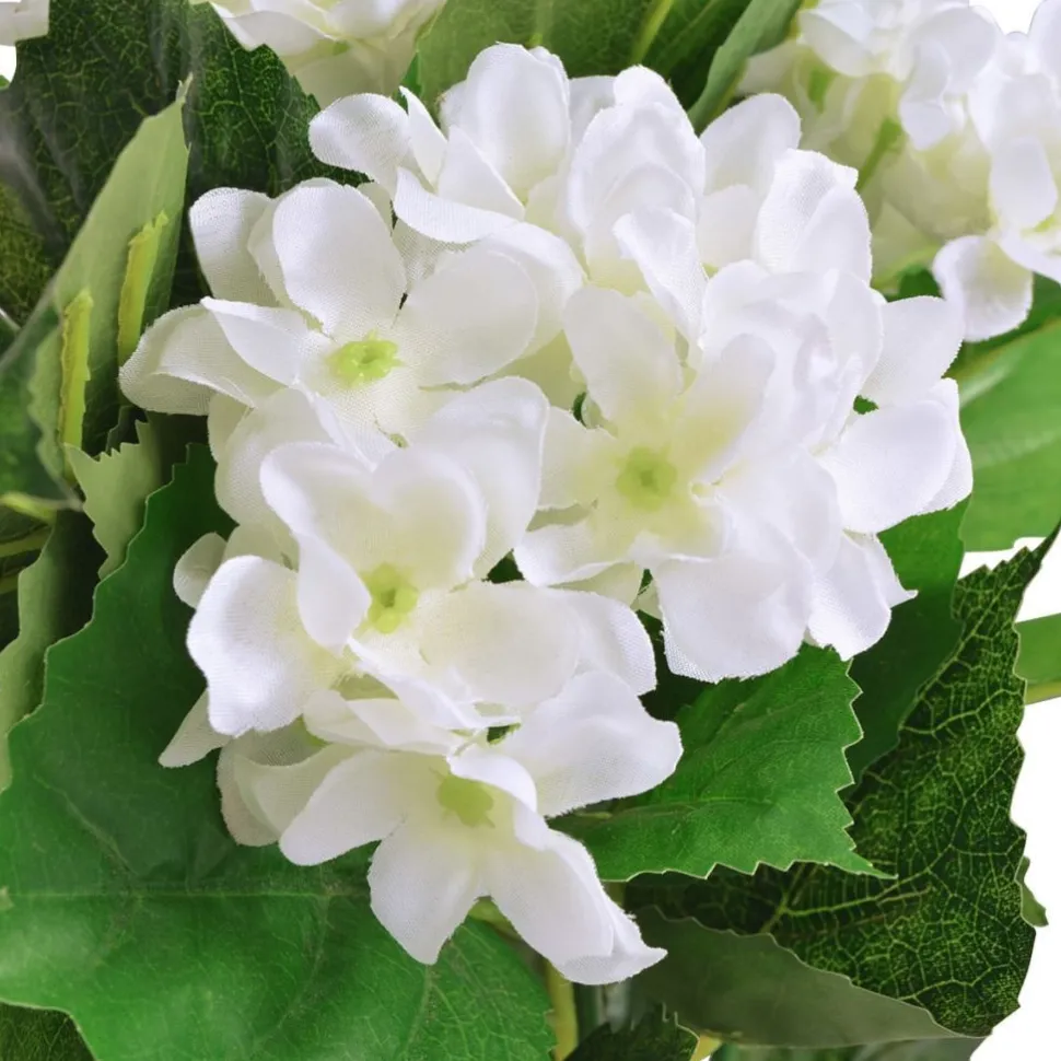 Tekokukka ruukulla hortensia 60 cm valkoinen