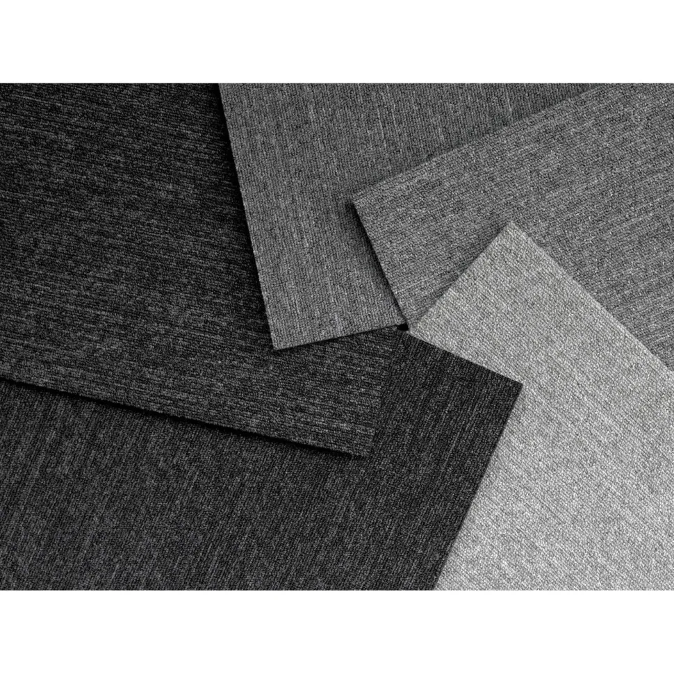Tekstiililaatta Ege Carpets ReForm Flux, 48x48cm, vaaleanharmaa