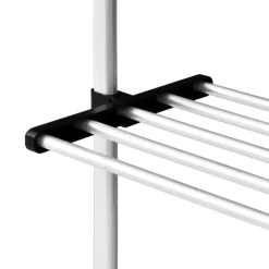 Teleskooppinen vaatekaappijärjestelmä hyllyillä alumiini 70cm
