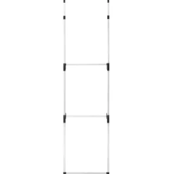 Teleskooppinen vaatekaappijärjestelmä 2 tangoilla alumiini 110cm