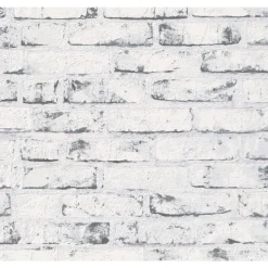 Tiilitapetti A.S. Creation Best of Wood'n Stone II A T7813, valkoinen/ruskea