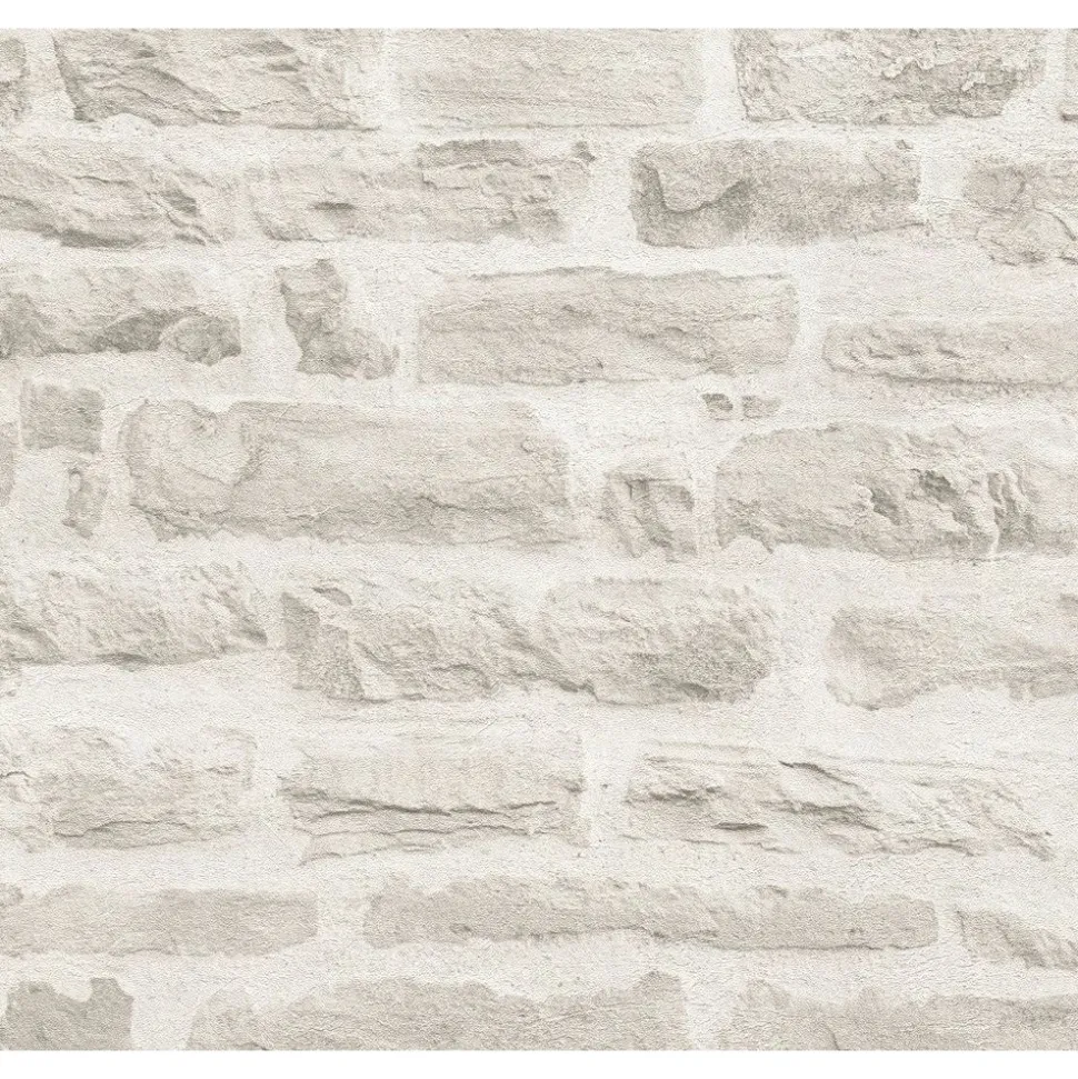 Tiilitapetti A.S. Creation Best of Wood'n Stone II D T5804, valkoinen