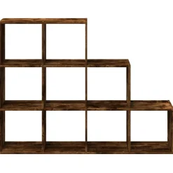 Tilanjakaja 4 tasoa savutammi 137,5x29x103,5 cm tekninen puu (57980)