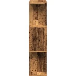 Tilanjakaja 3 tasoa vanha puu 70x24x97 cm tekninen puu (58118)