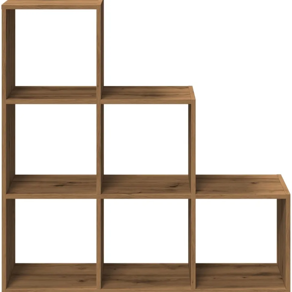 Tilanjakaja 3 tasoa artesaani tammi 99x29x99 cm tekninen puu (57966)