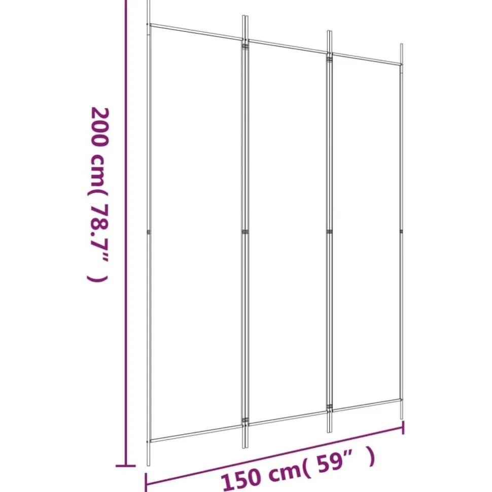Tilanjakaja kangas, 150-300x200 cm, eri paneeli- ja värivaihtoehtoja (15997)