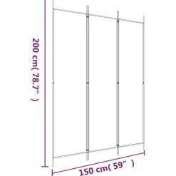 Tilanjakaja kangas, 150-300x200 cm, eri paneeli- ja värivaihtoehtoja (15997)