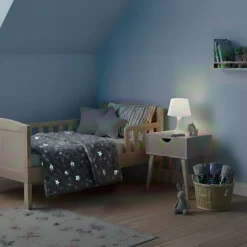 Torkkupeitto Home4You NIGHT LIGHT 150x200 cm, tähdet, harmaa