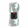 Torkkupeitto Home4You NIGHT LIGHT 150x200 cm, dinosaurukset, harmaa