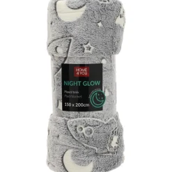 Torkkupeitto Home4You NIGHT LIGHT 150x200 cm, avaruus, harmaa