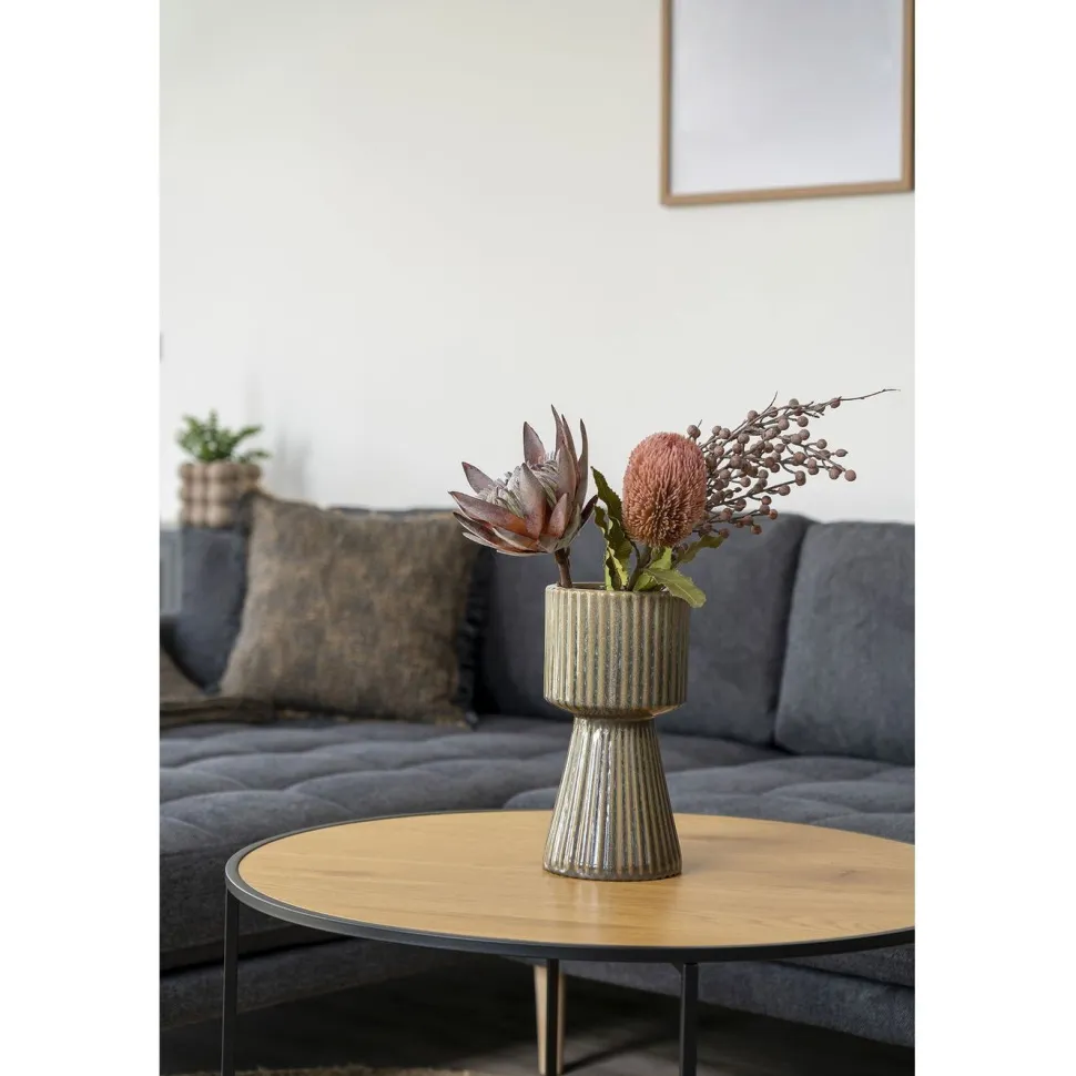 Torkkupeitto House Nordic Ely, 130x170cm, sininen/keltainen