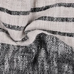 Torkkupeitto Eglo Living Longlac, 160x130cm, kerma/musta