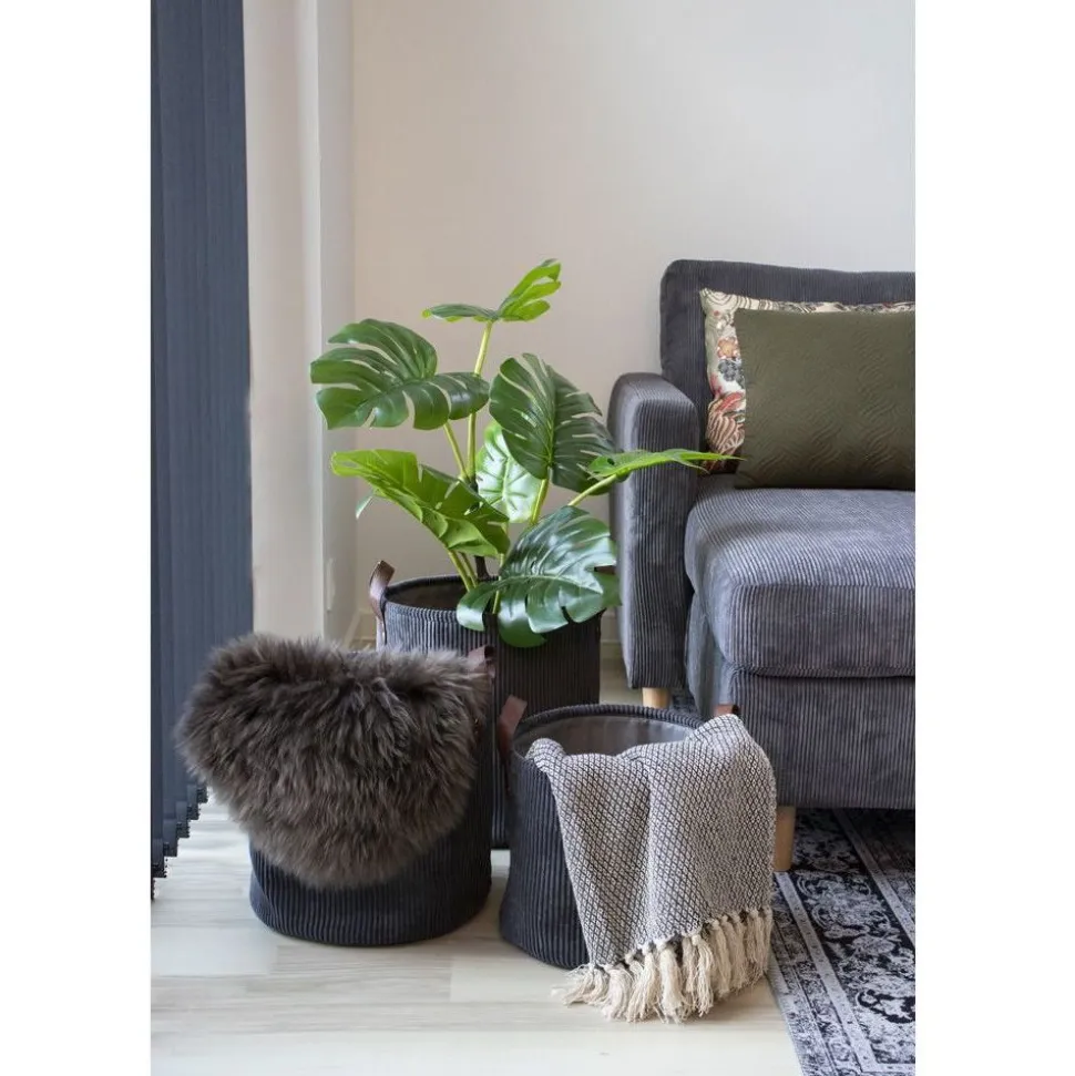 Torkkupeitto House Nordic Cort, 130x160cm, puuvilla, tummanharmaa