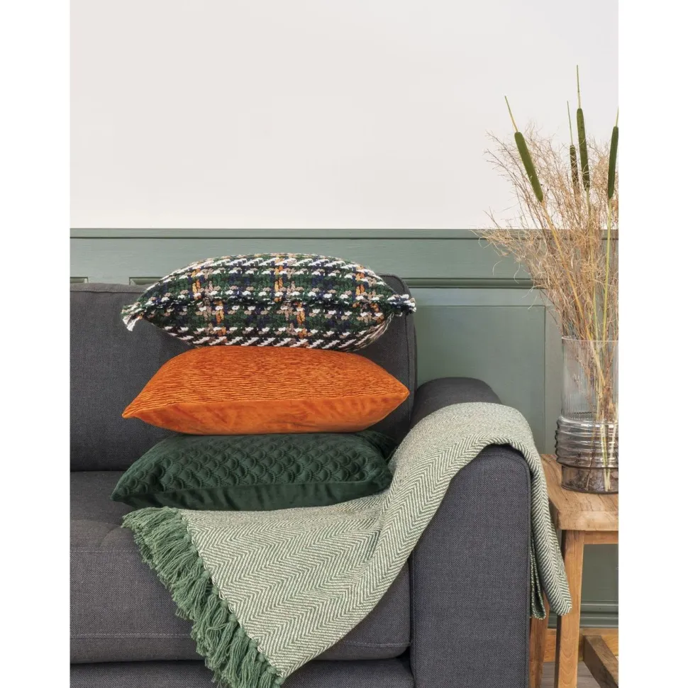 Torkkupeitto House Nordic Cort, 130x160cm, puuvilla, vihreä
