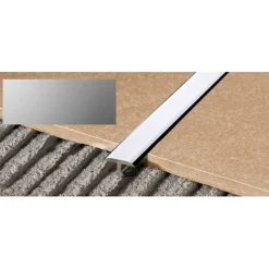 T-peitelista Progress Profiles Procover 2,7m 14mm anodisoitu hopea