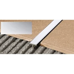 T-peitelista Progress Profiles Procover 2,7m 10mm kromi