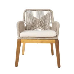 Tuoli Home4You Florida 66,5x57,5x83, akaasia, beige