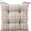 Tuolin pehmuste Home4You LINEN 40x40 cm, pellavanvärinen, neliö